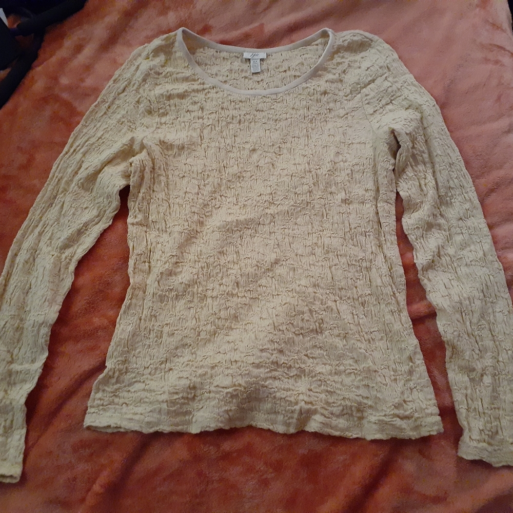 J. Jill Velvet crewneck cotton stretchy top